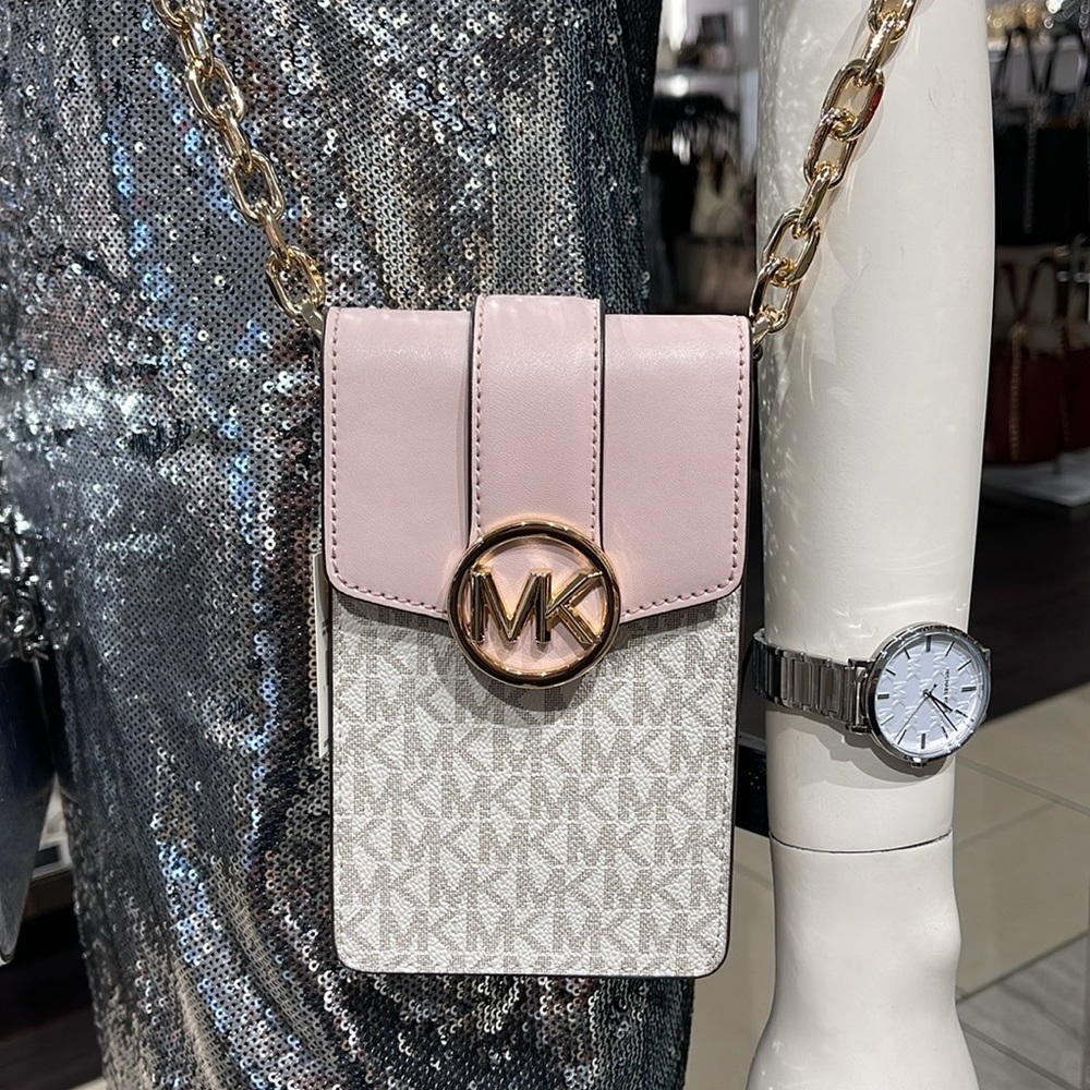 Michael Kors Carmen Small Logo Smartphone Crossbody Bag
Powder Blush Multi - Picture 8 of 16